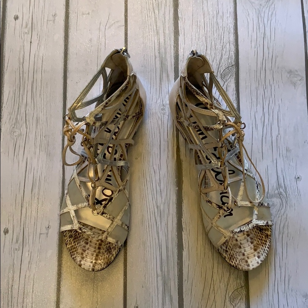 Sam Edlman Denver Lace Up Flats Size 8.5